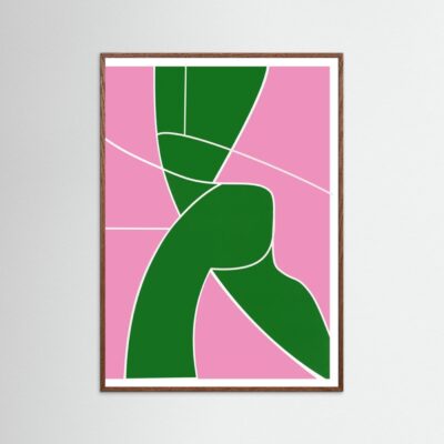 "MODEL". Framed fine art print